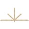 Ekena Millwork Kennewick Rough Sawn Timber Gable Bracket, Douglas Fir, 108"W x 49"H x 2"D x 4"F, 11/12 Pitch GBW108X49X0204KEN00RDF - alternate 1